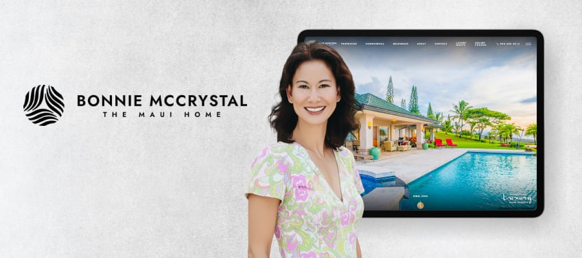 A showcase of Bonnie McCrystal’ luxury real estate website.