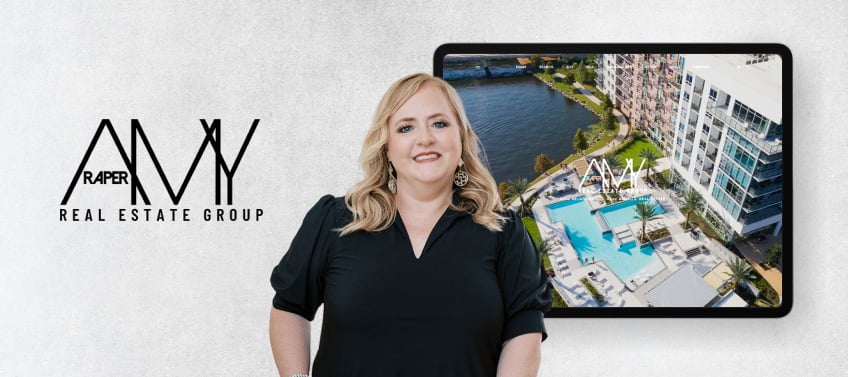 A showcase of Amy Raper’s luxury real estate website.