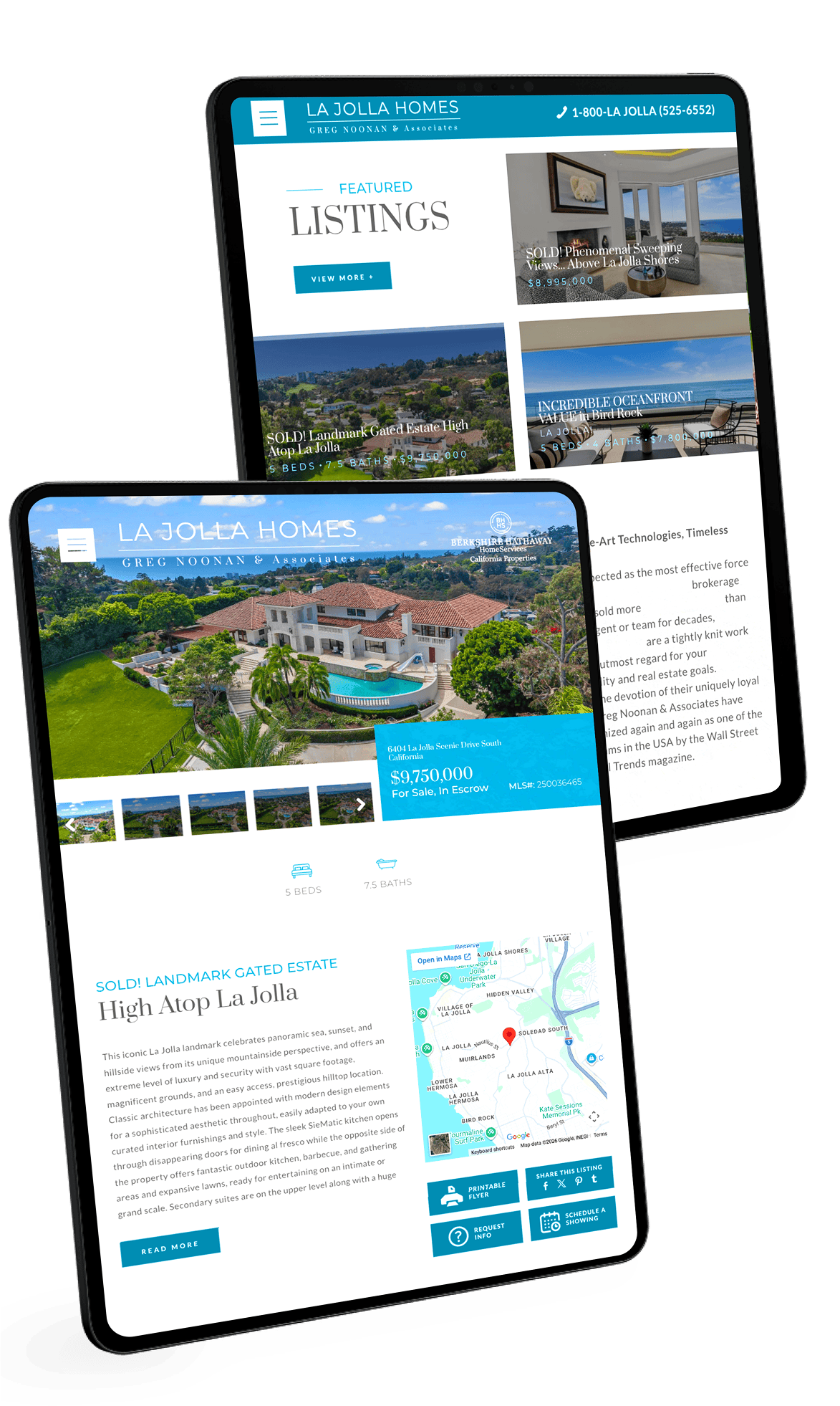Greg Noonan website screenshots
