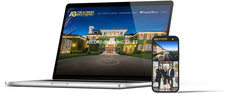 The Altman Brothers website displayed on a laptop and phone