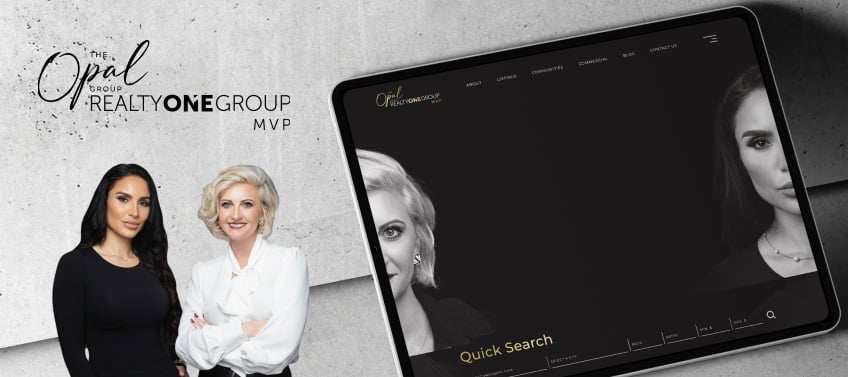 A showcase of Opal Realty One Group’s real estate website.
