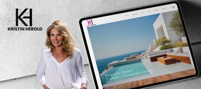 A showcase of Kristin Herold’s real estate website.