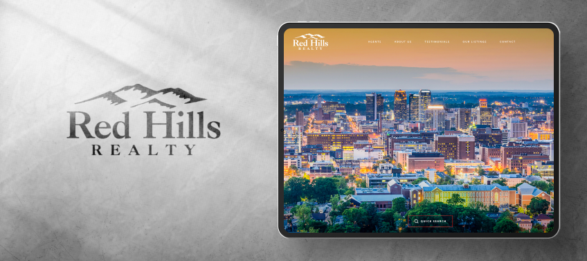 A showcase of Red Hills Realty’s real estate website.