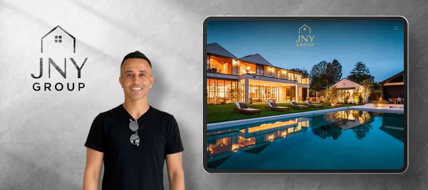A showcase of the JNY Group’s real estate website.