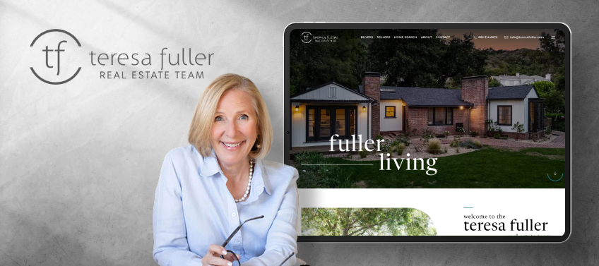A showcase of Teresa Fuller’s real estate website.