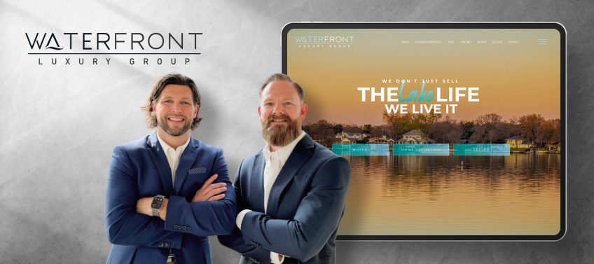 A showcase of Waterfront Luxury Group’s real estate website.