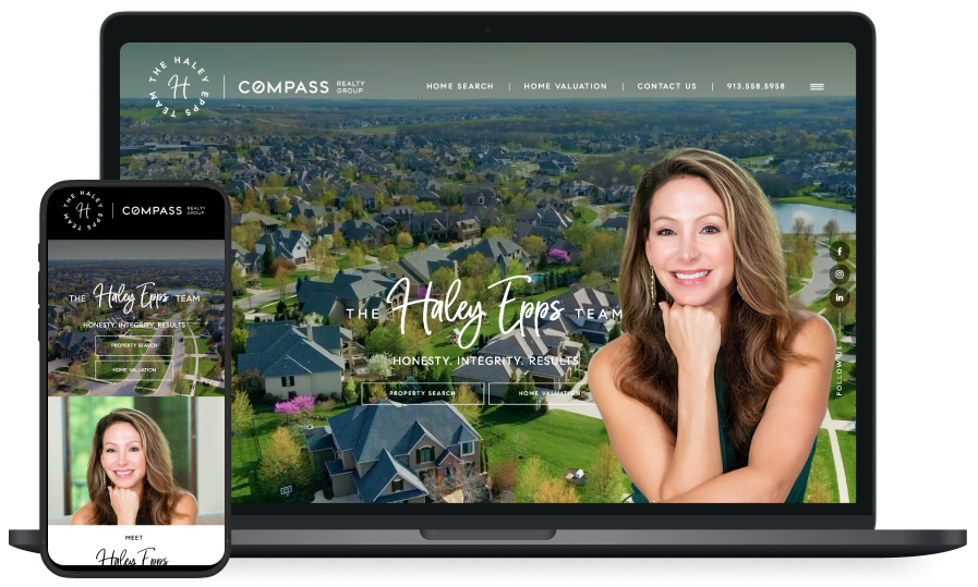 The Haley Epps Team's website screenshots