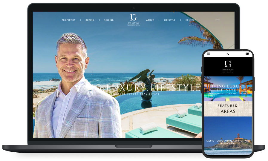 Ian Gengos's website screenshots
