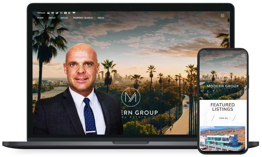 Modern Group's website screenshots
