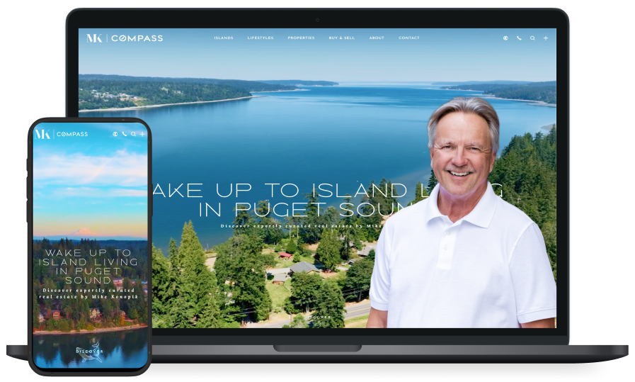 Mike Konopik's website screenshots