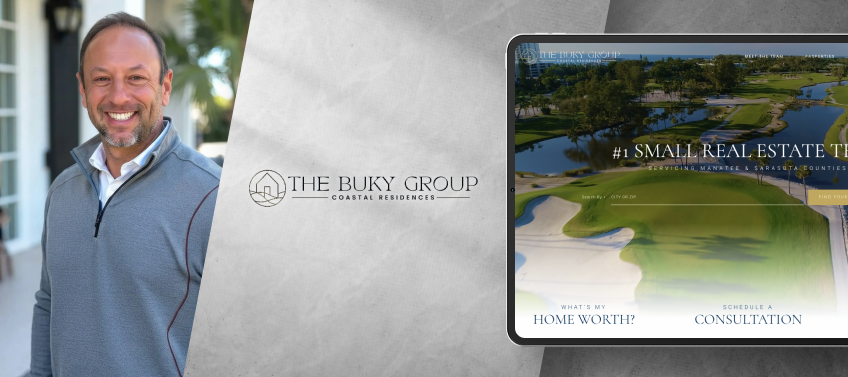 A showcase of Charles Buky Group’s real estate website.