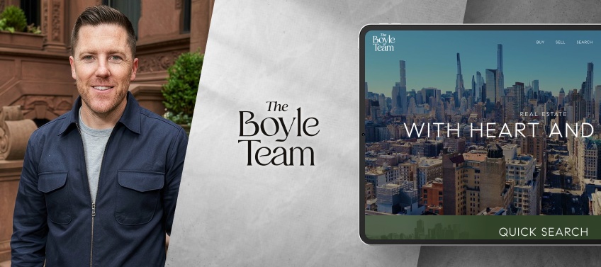 A showcase of Boyle Team’s real estate website.
